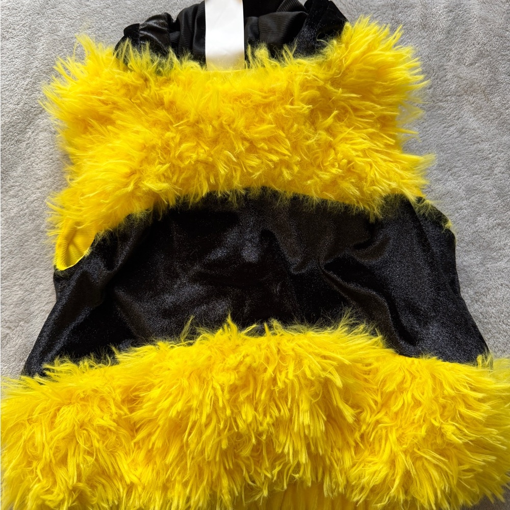 Fuzzy Yellow and Black bee costume